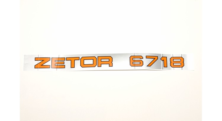 Nápis boční Zetor 6718
