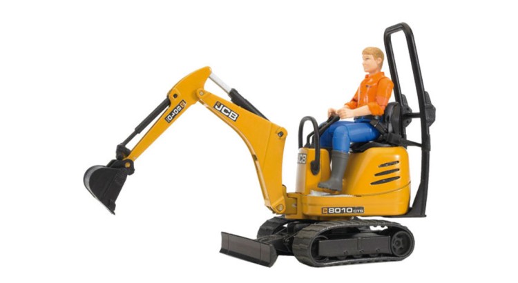 Bruder Bworld Mikrobagr JCB s figurkou 62002