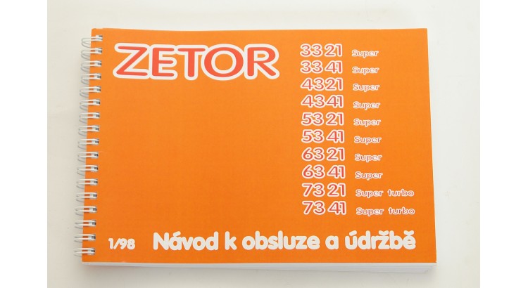 Návod k obsluze a údržbě Z 3321-7341 Super 1/98 - CZ