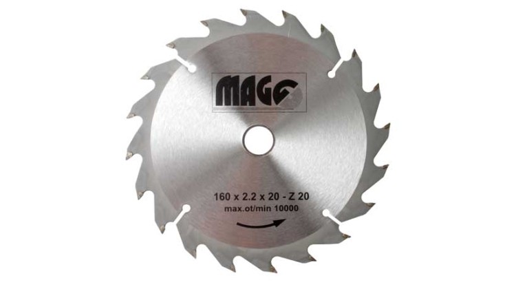 MAGG 9116020 Kotouč pilový 160x2,2x20-20z sš