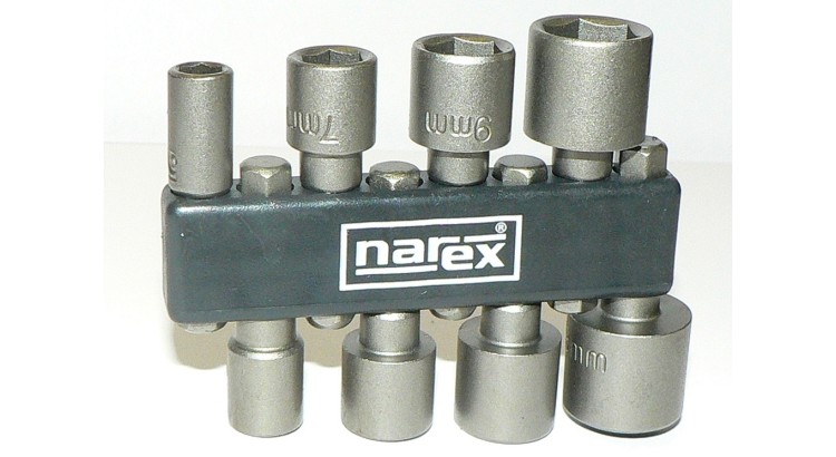 NAREX 443000947 Sada hlavic s šestihrannou stopkou 030077