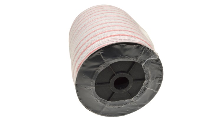 TopLine Plus 3215 Polyetylenová páska pro elektrické ohradníky 20mm červená 200m