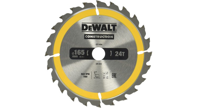 DEWALT DT1934 Kotouč pro kotoučovou pilu 165x20 24z