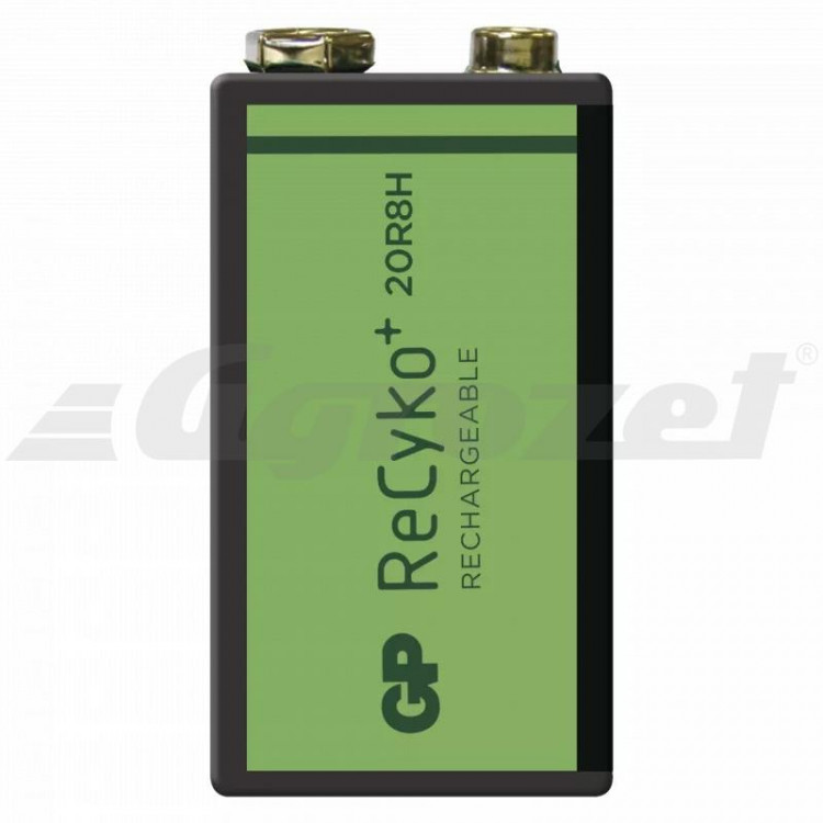 Nabíjecí baterie GP ReCyko+ 6F22 (8,4V), 1 ks v blistru