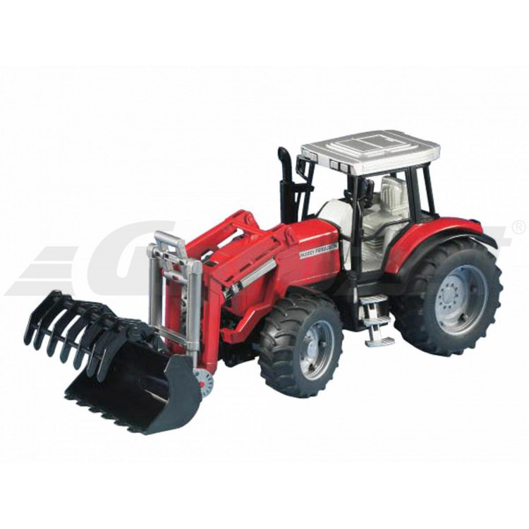 Bruder 2042 (02042) Traktor Massey Ferguson 7480 + čelní nakladač