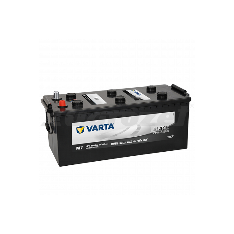 Baterie Varta BLACK 12V/180Ah (podlahová lišta na všech stranách, zapojení-4)