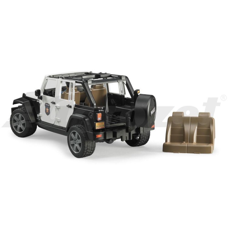 Jeep Wrangler Policie s figurkou Bruder 02526