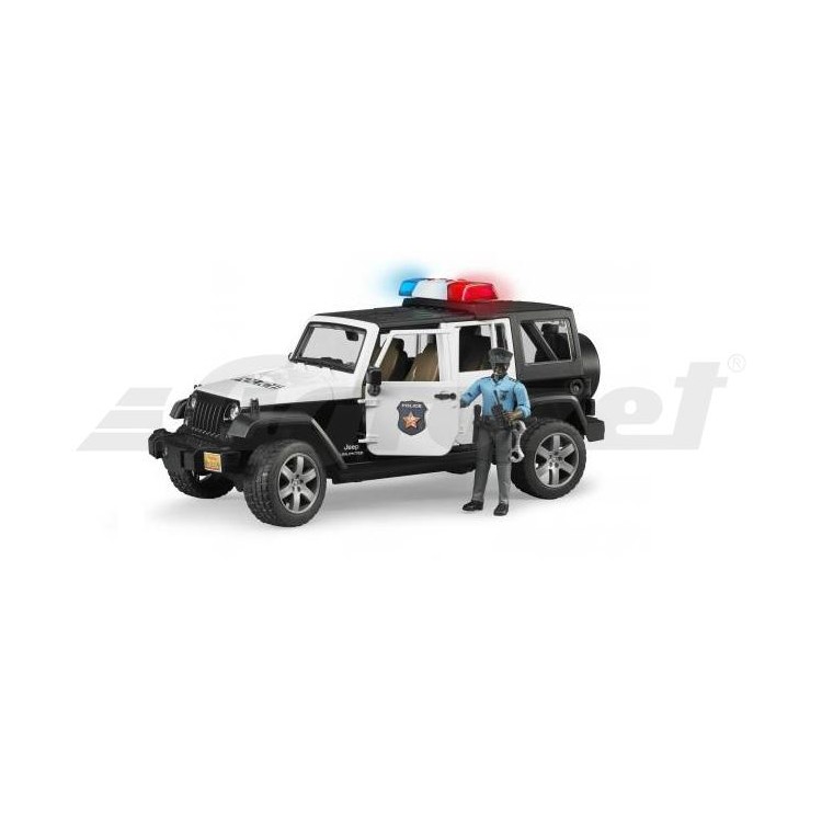 Jeep Wrangler Policie s figurkou Bruder 02527