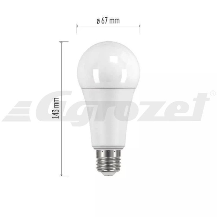 Emos ZQ5183 Žárovka LED Classic A67 19W E27 teplá bílá
