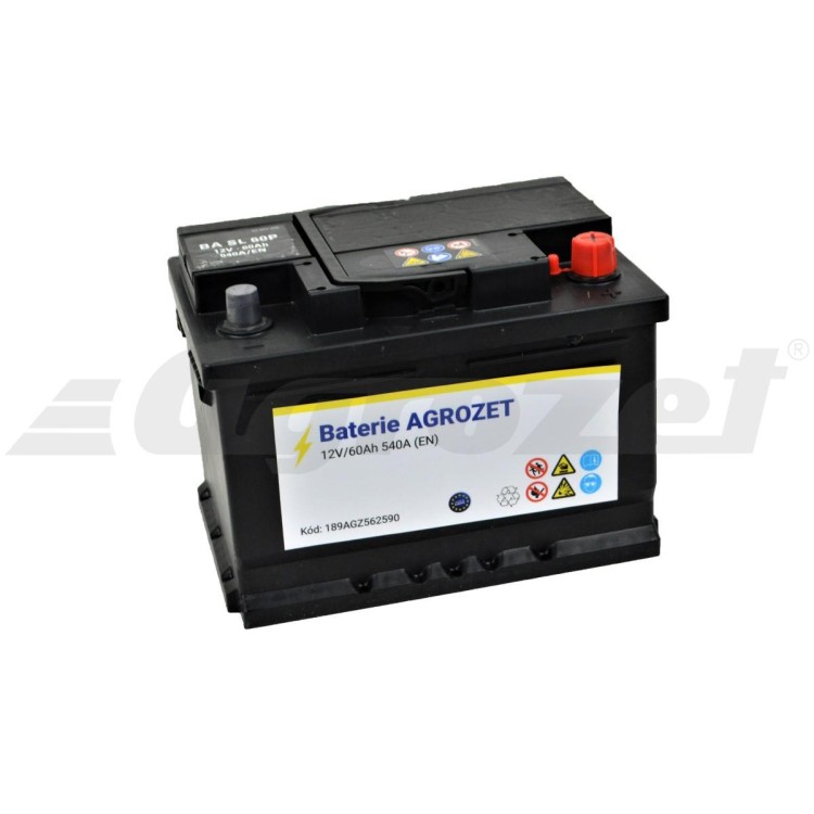 Baterie AGROZET Premium 12V/60Ah 540A EN