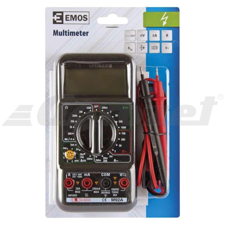 EMOS Multimetr digitální M92A