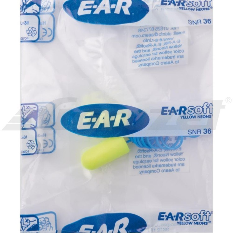 3M E-A-R SOFT CORDED ES-01-005 Tvarovatelné chrániče sluchu se šnůrkou