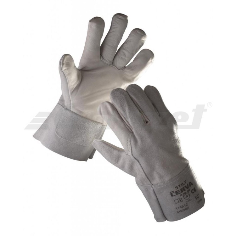 Pracovní rukavice STILT, celokožené, vel. 10