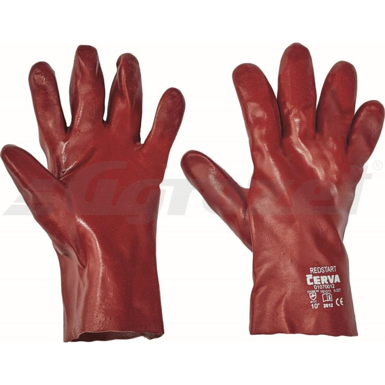 Pracovní rukavice máčené REDSTART 27 cm vel. 10