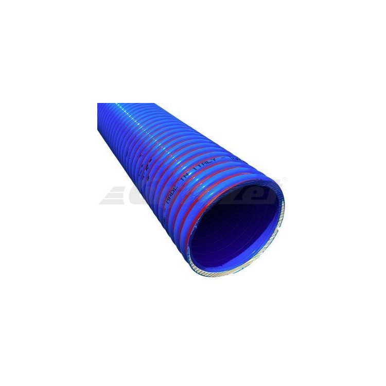 Hadice PVC 45/53,8 APOLLO SE modrá/červená spirála -25°C/+60°C pro fekální vozy