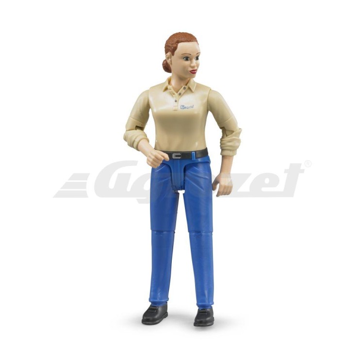 Bworld Figurka žena, modré kalhoty 60408