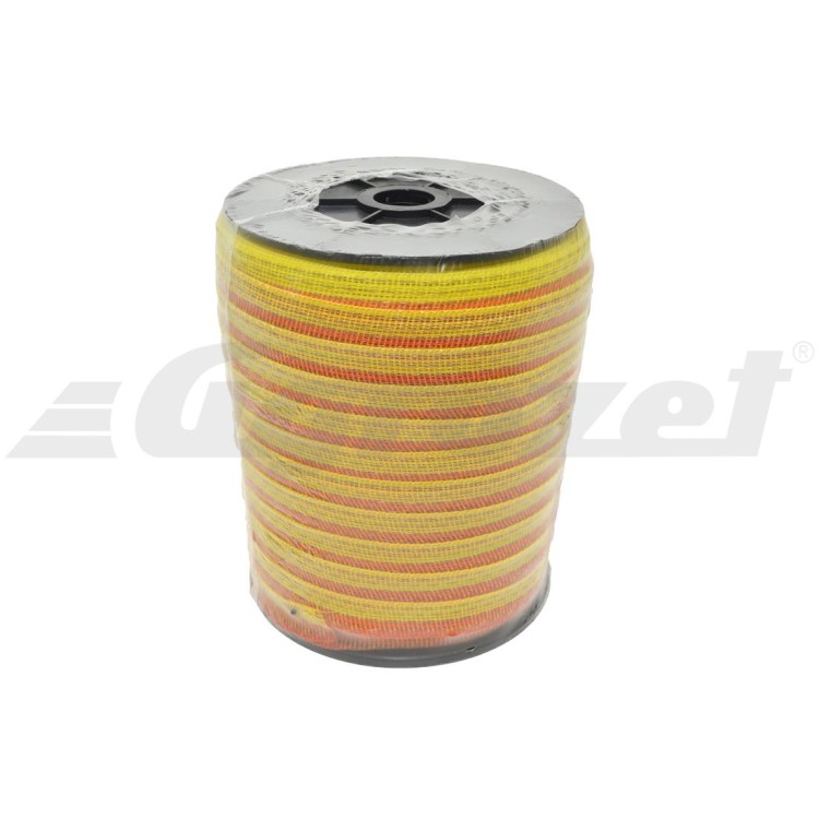 Páska pro elektrické ohradníky 20 mm/200 m TopLine Plus žluto-oranžová