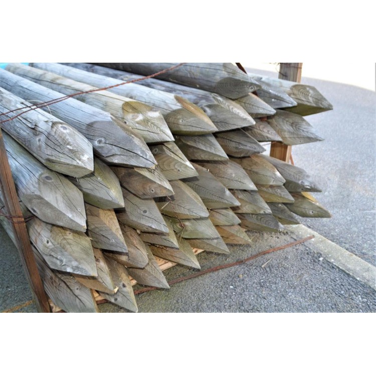 Kůl ohradníkový dřevěný impregnovaný 120x1500 mm