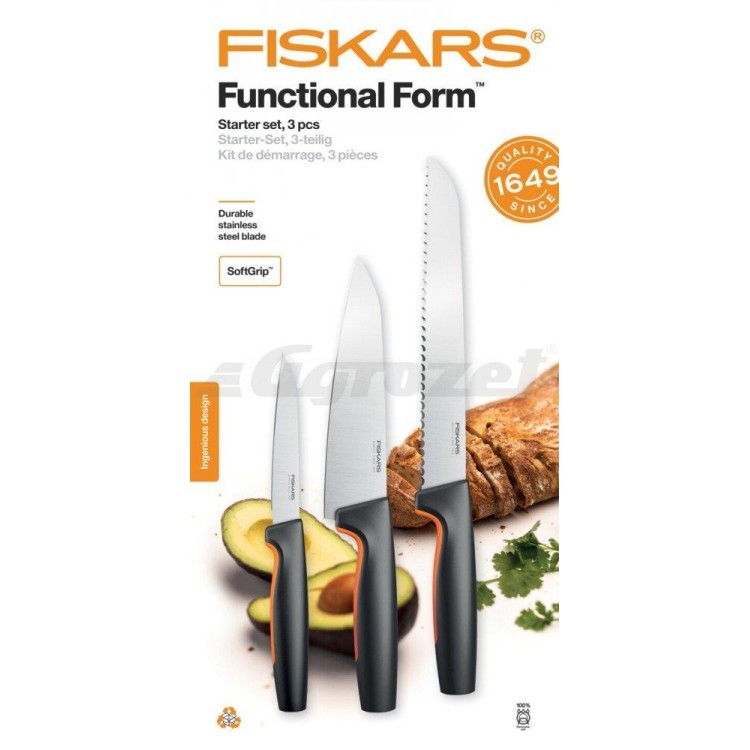 Fiskars 1057559 Startovací set tří nožů