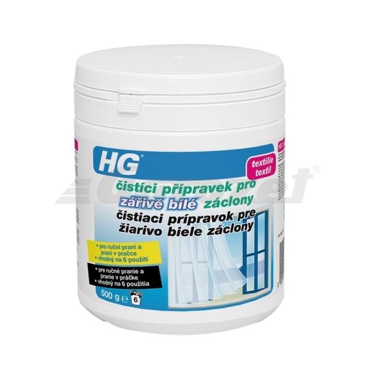 HG čistíci přípravek pro zářivě bílé záclony 500g