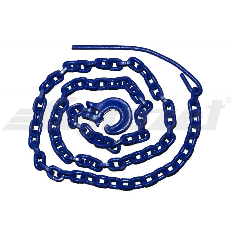 Řetězový úvazek modrý G100 7mm/ 2,5m