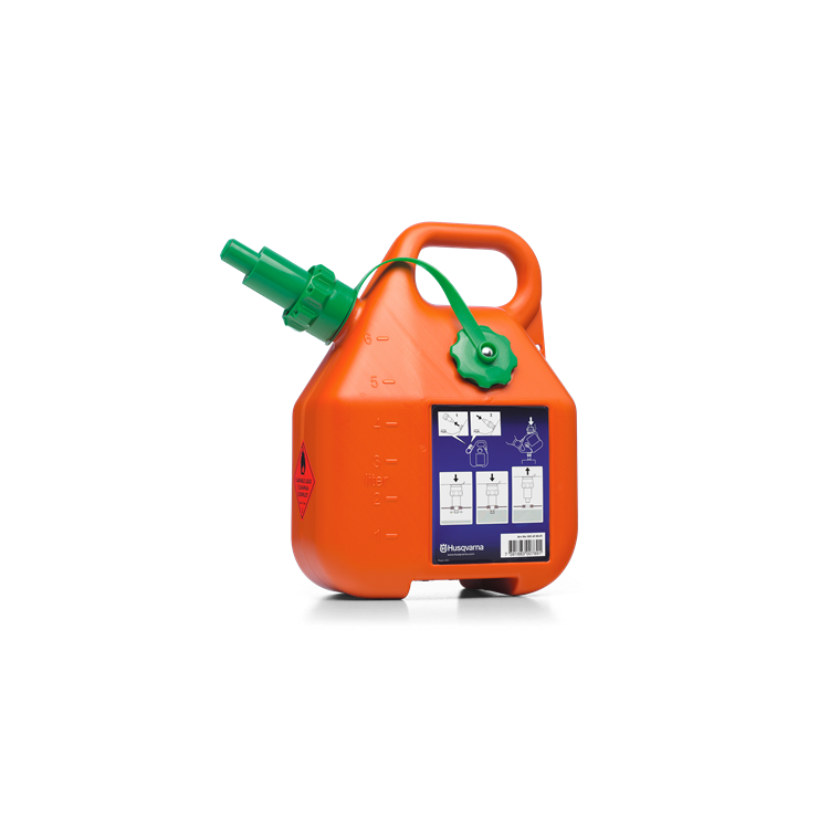 Husqvarna Benzínový kanystr oranžový s plnící hubicí 6 l