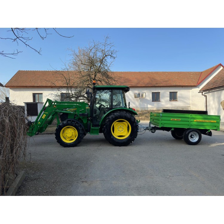 Traktor John Deere 5075E + čelní nakladač H240