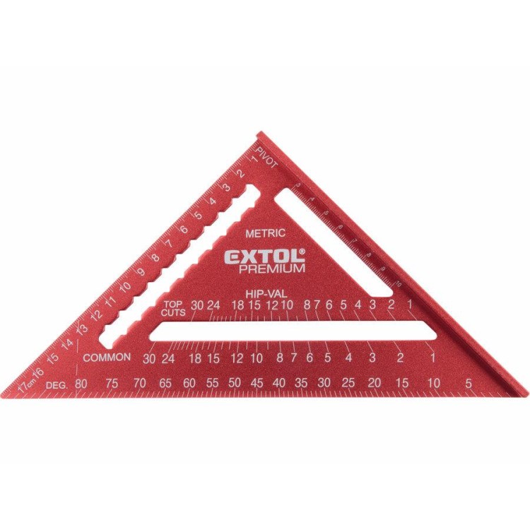 EXTOL 8825100 Úhelník tesařský/truhlářský víceúčelový, 180mm, kov