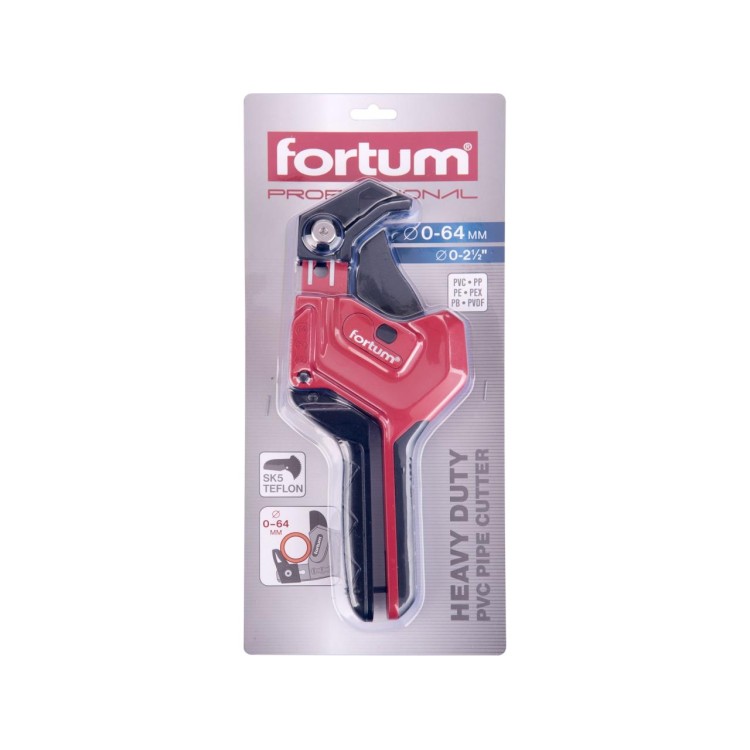 FORTUM 4775018 Nůžky na plastové trubky, 0-64mm