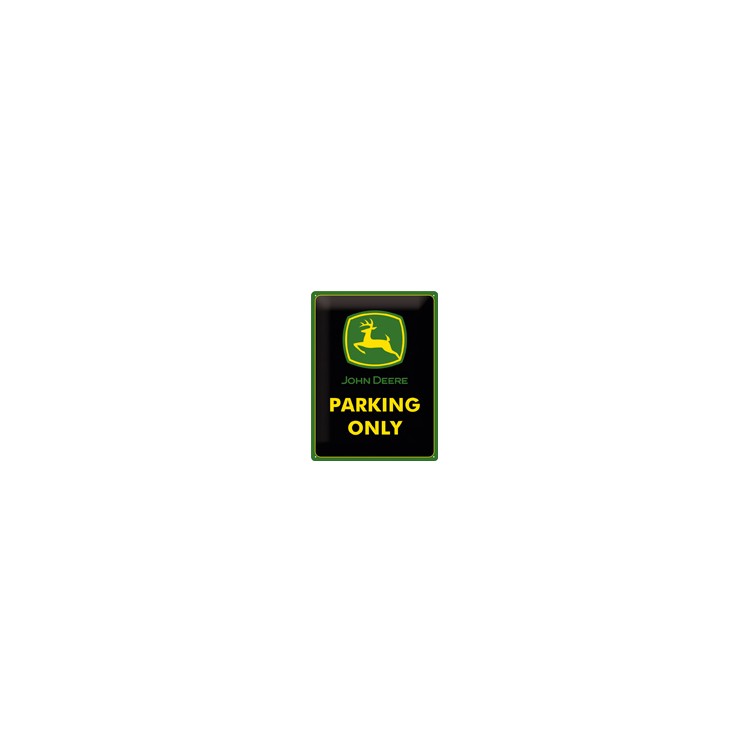 Plechová cedule "Parking Only" John Deere