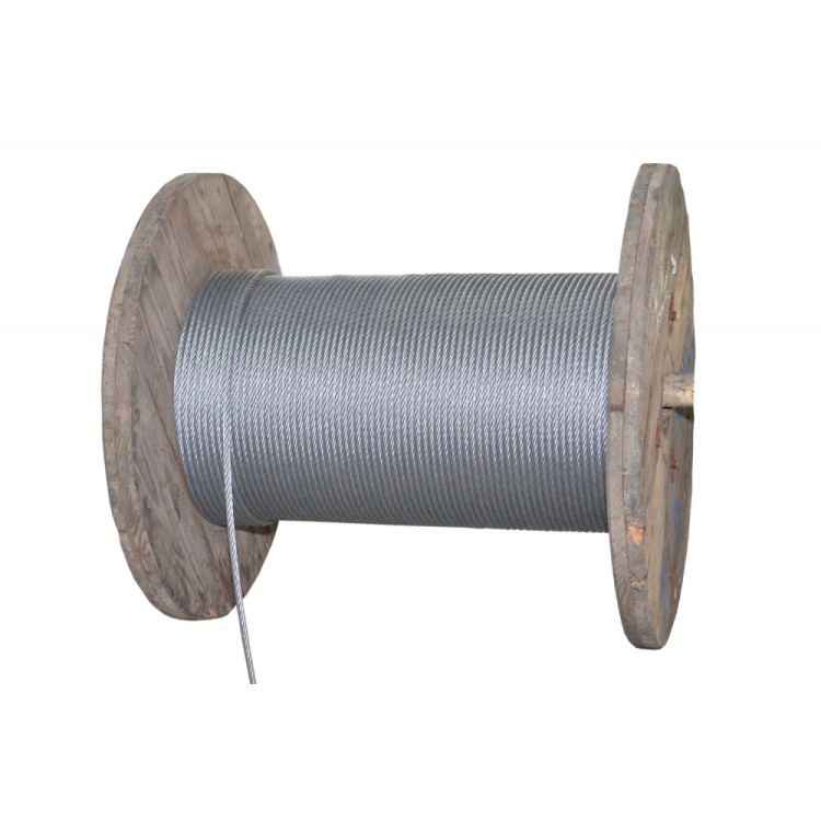 INTERFROST 3410600400 Lano ocel. 6mm 40m/DD 114 drátů ZN