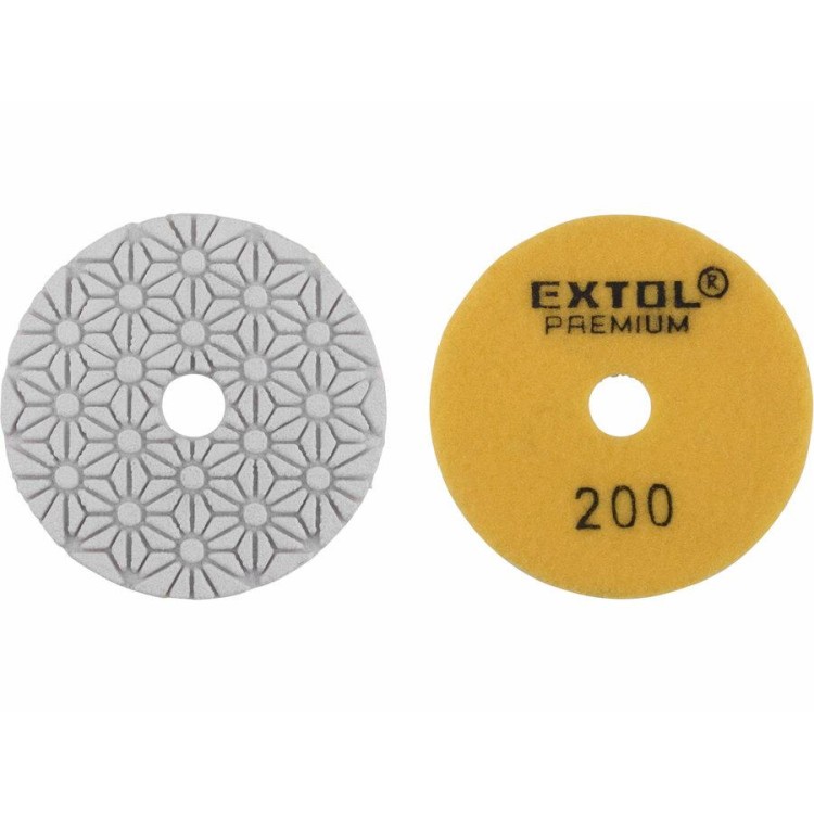 EXTOL 8803094 Kotouč diamantový leštící na obklady, O100mm, P200, suchý zip