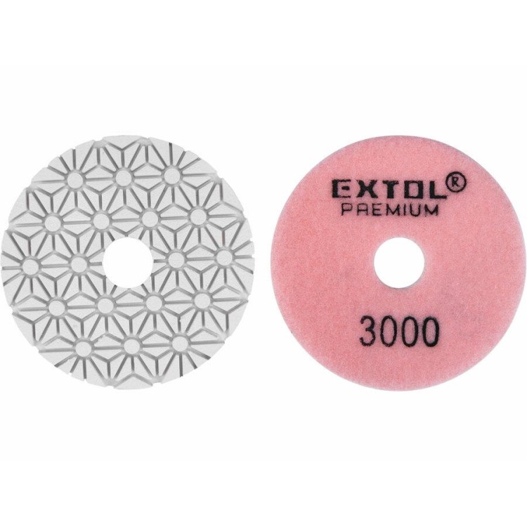 EXTOL 8803099 Kotouč diamantový leštící na obklady, O100mm, P3000, suchý zip