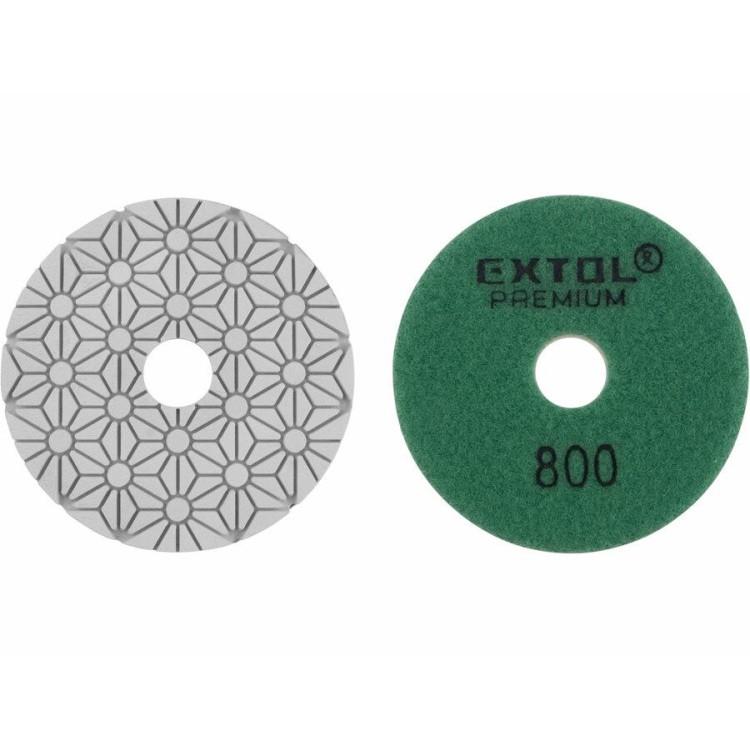EXTOL 8803097 Kotouč diamantový leštící na obklady, O100mm, P800, suchý zip