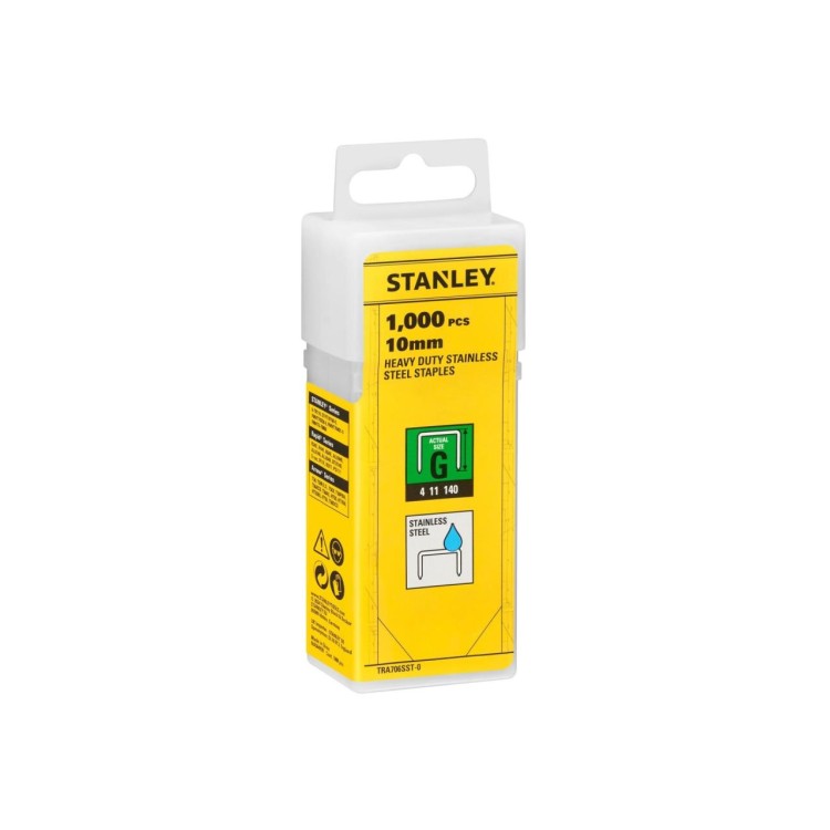 STANLEY TRA706SST-0 Spony 10mm typ G nerez bal.1000ks