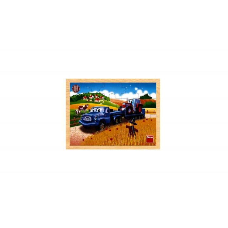 Dino Puzzle dřevěné Tatra tahač 20 dílků
