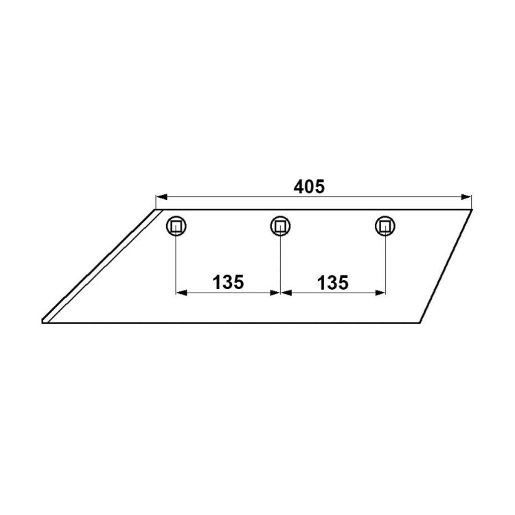 Lemken 3352035 Ostří levé 20"