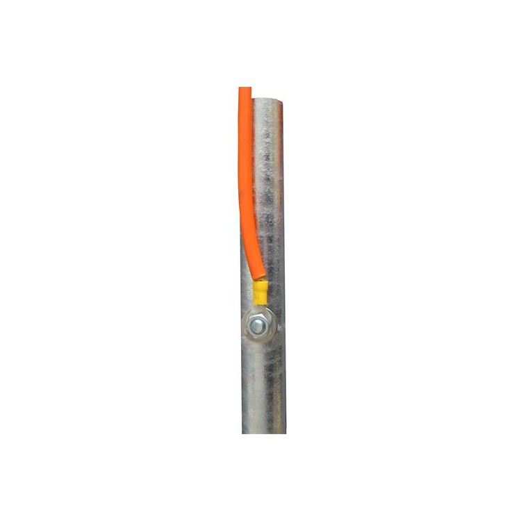 Zemnící tyč pro elektrické ohradníky - pozinkovaná, 1 m, 3/4", šroub M8