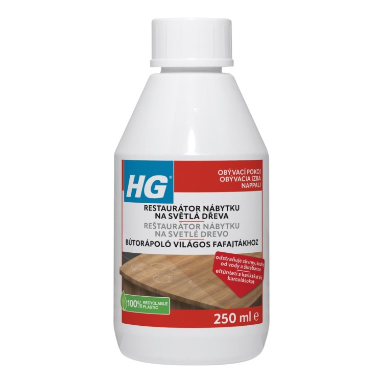 HG 412 Restaurátor nábytku pro světlé druhy dřeva 250 ml