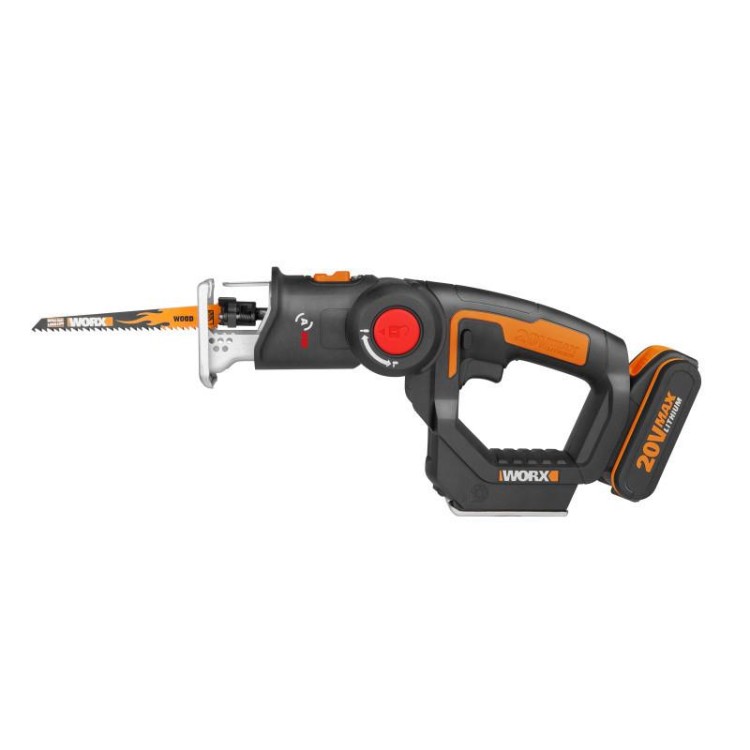 WORX WX550 Aku dvojkombinace - ocaska + přímočará pila, 1x2.0Ah - Powershare