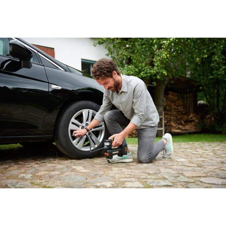 WORX WX092 Aku kompresor se svítilnou 20V, 1x 2.0Ah - Powershare