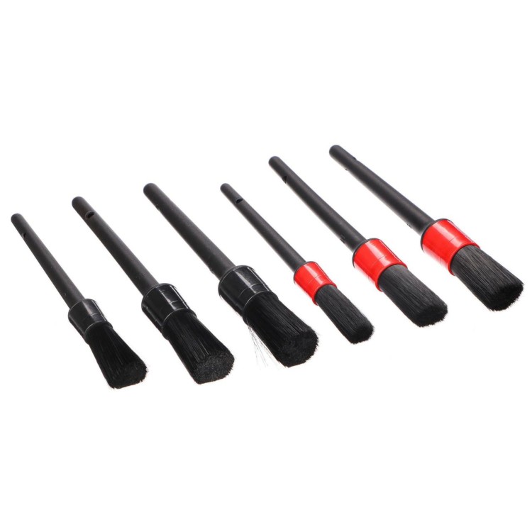 SIXTOL SX1207 Sada precizních štětců pro čištění auta CAR DETAILING BRUSH 6, 6ks