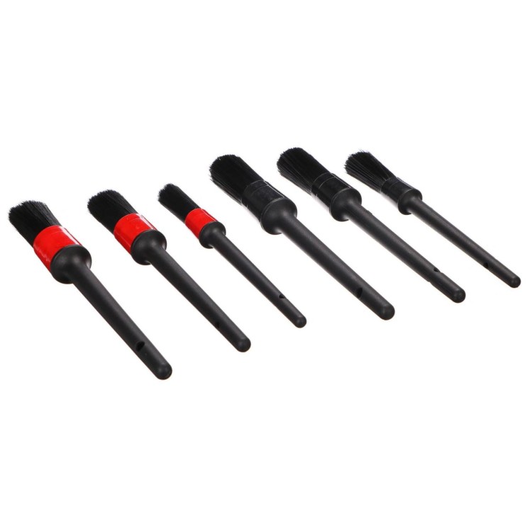 SIXTOL SX1207 Sada precizních štětců pro čištění auta CAR DETAILING BRUSH 6, 6ks