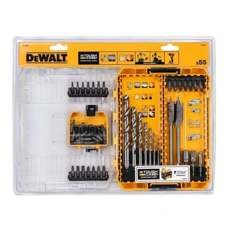 DEWALT DT70757 Sada bitů a vrtáků 55-dílná
