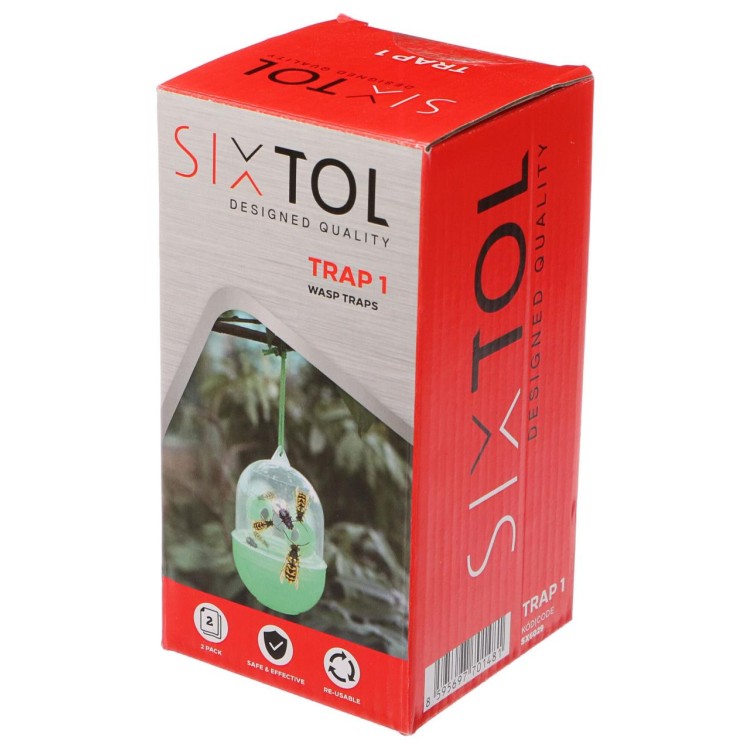 SIXTOL SX6029 Lapač vos závěsný GARDEN TRAP 1, 8x12cm, 2ks