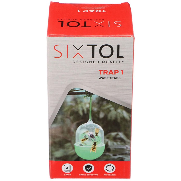 SIXTOL SX6029 Lapač vos závěsný GARDEN TRAP 1, 8x12cm, 2ks