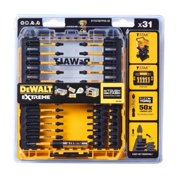 DEWALT DT70738T Sada bitů 31 dílů