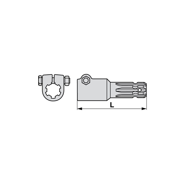 Redukce 1 3/8" Z=6 - 1 3/4" Z=6