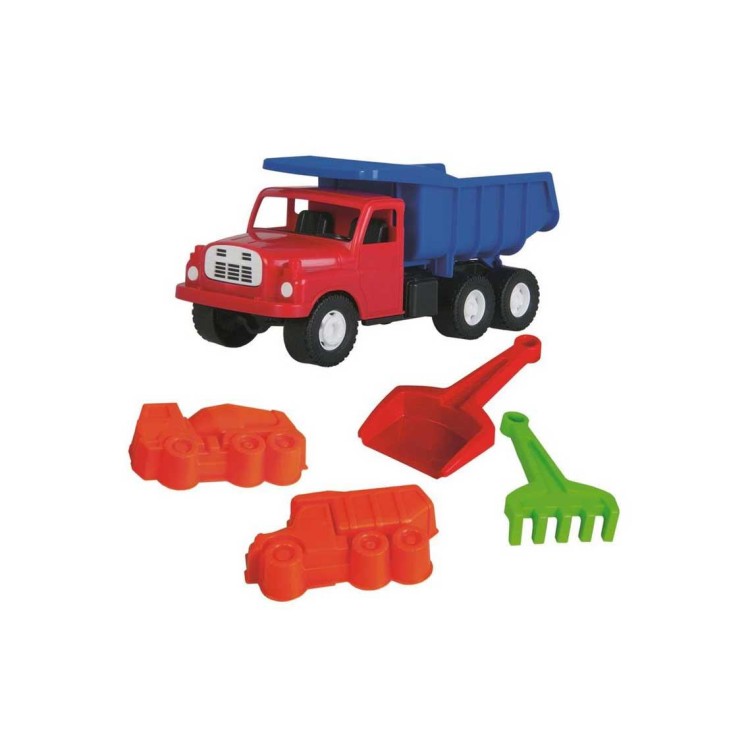 Dino Toys 645387 Auto na písek Tatra 148 červeno–modrá set 5 ks