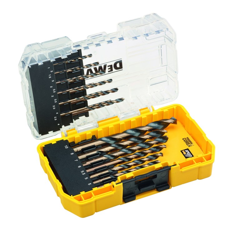 Sada vrtáků do kovu HSS-G 19 dílů DEWALT